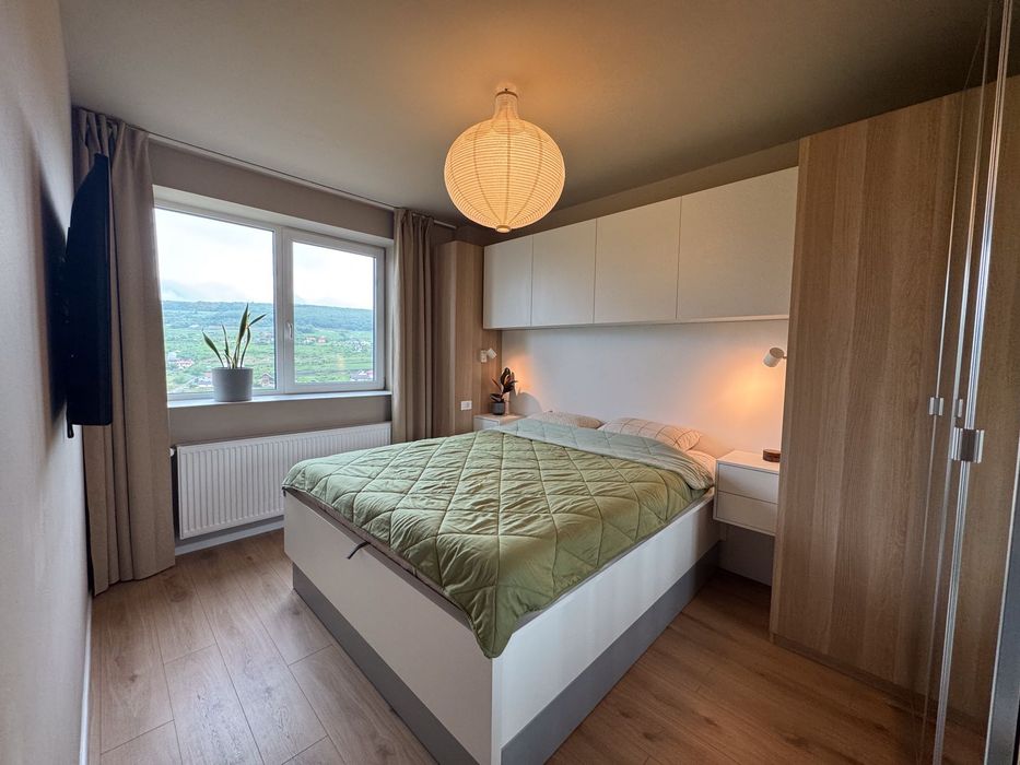 Apartament 3 camere, mobilat și utilat, parcare subterană, bloc nou