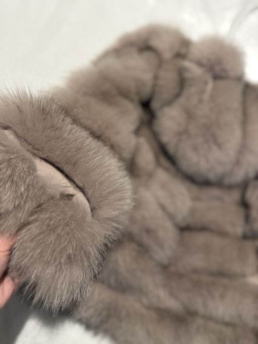 Палто естествен косъм лисица