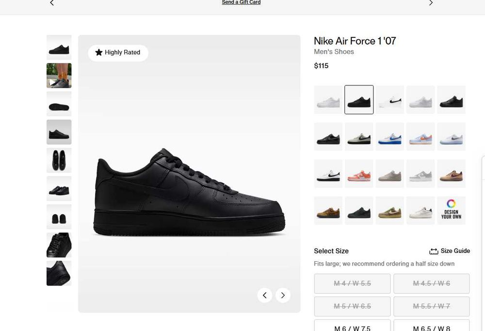 Кросовки Nike Air Force 1 '07 оригинал