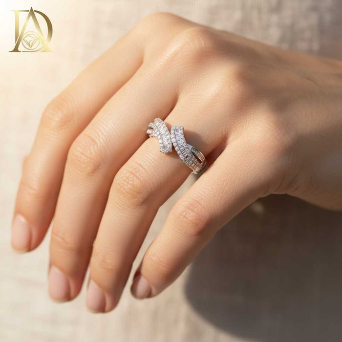 Нов Златен Пръстен с 0.80кт Естествени Диаманти