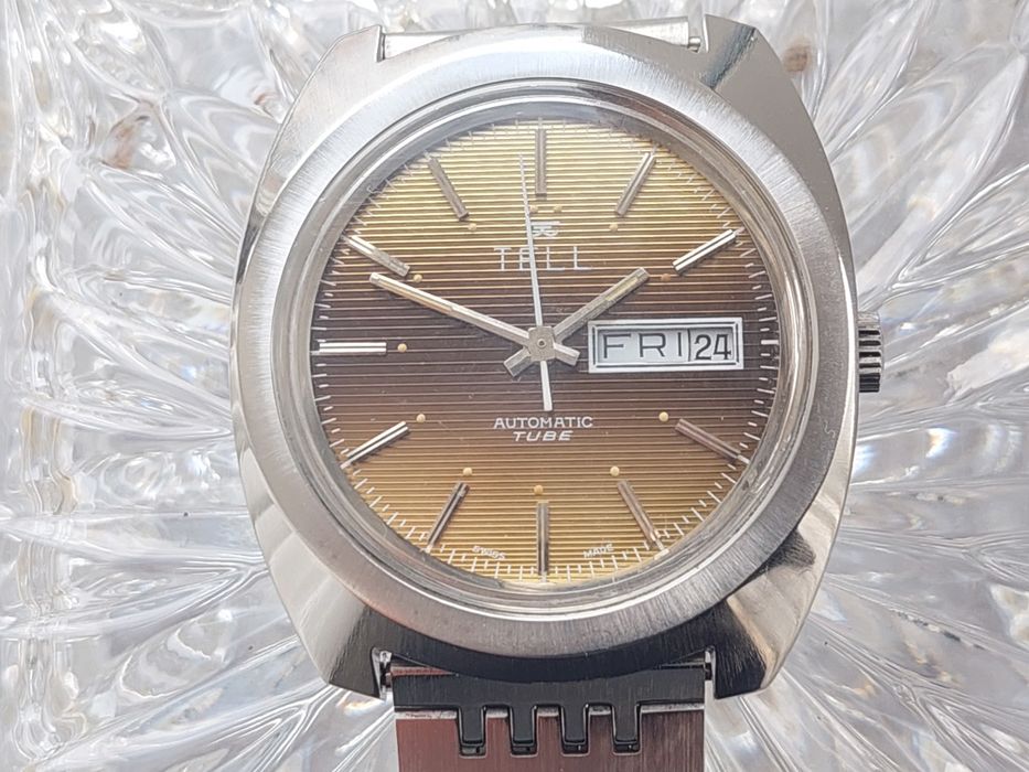 Ceas automatic Tell Day-Date perfect functional, colectie vintage