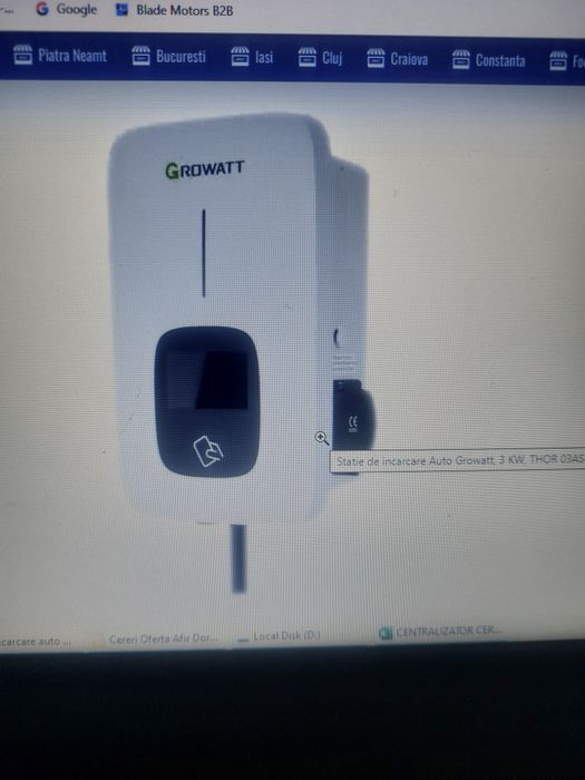 Statie incarcare Growatt 3.7kw