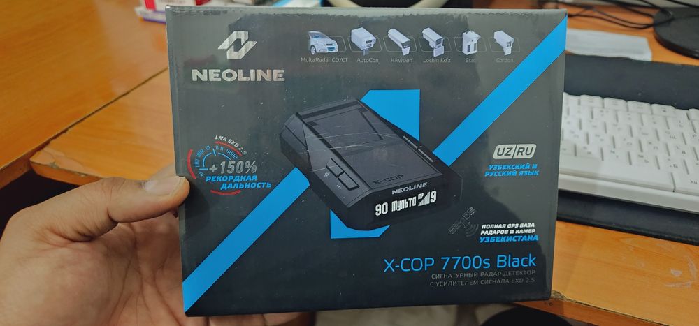 Neoline Xcop 7700s Black 2YIL GARANTYA dostafka UZB buylab radar luboy