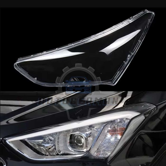 Капаци фарове Hyundai Santafe (13-15) стъкло фар крушки Хюндай Сантафе xenon