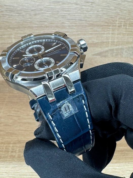Новое поступление на кожаном ремне Maurice Lacroix Chronograph (кварц)