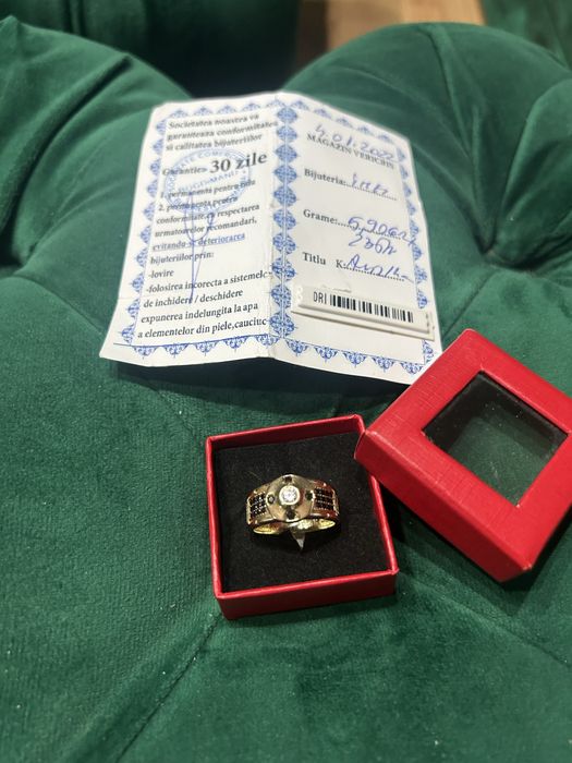 Vind inel aur nouuuu barbatesc 585 /14 k