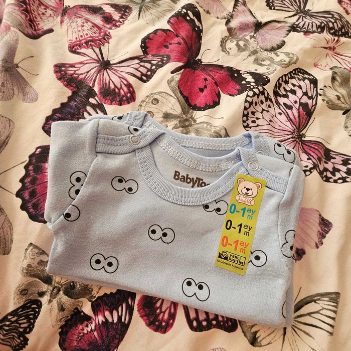 Детско боди за момче синьо 0-1 м. и 9 м.