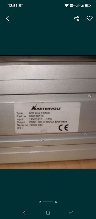 Inverter profesional 12v dc-220 v/ac-500 v continuu - Finlanda