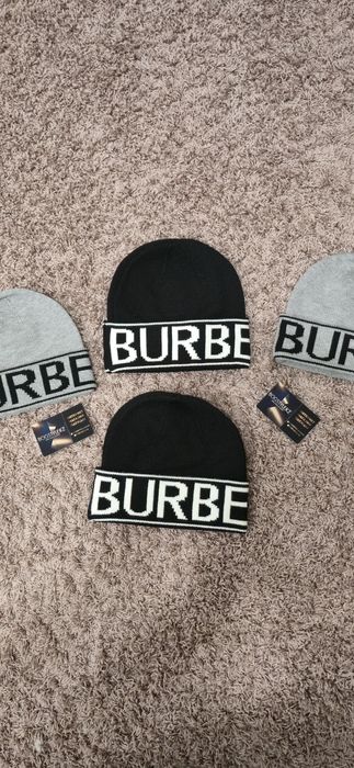 Шапки burberry (серые и черные)