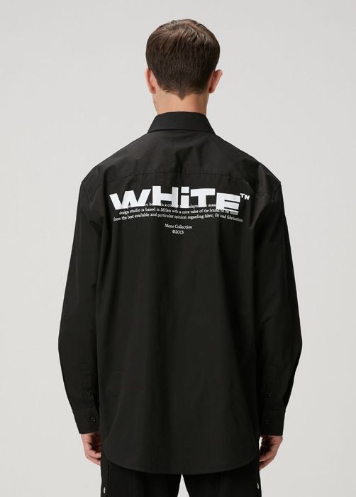 Нова мъжка черна риза Off White