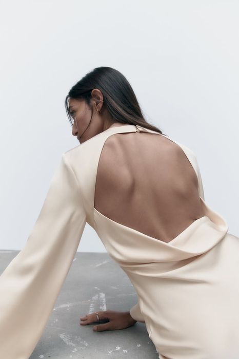 Rochie satinata Zara limited edition