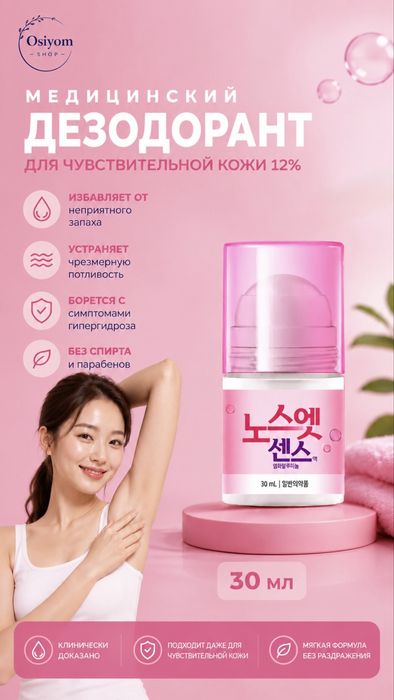Антиперспирант от излишней потливости No Sweat No Stress Корейский
