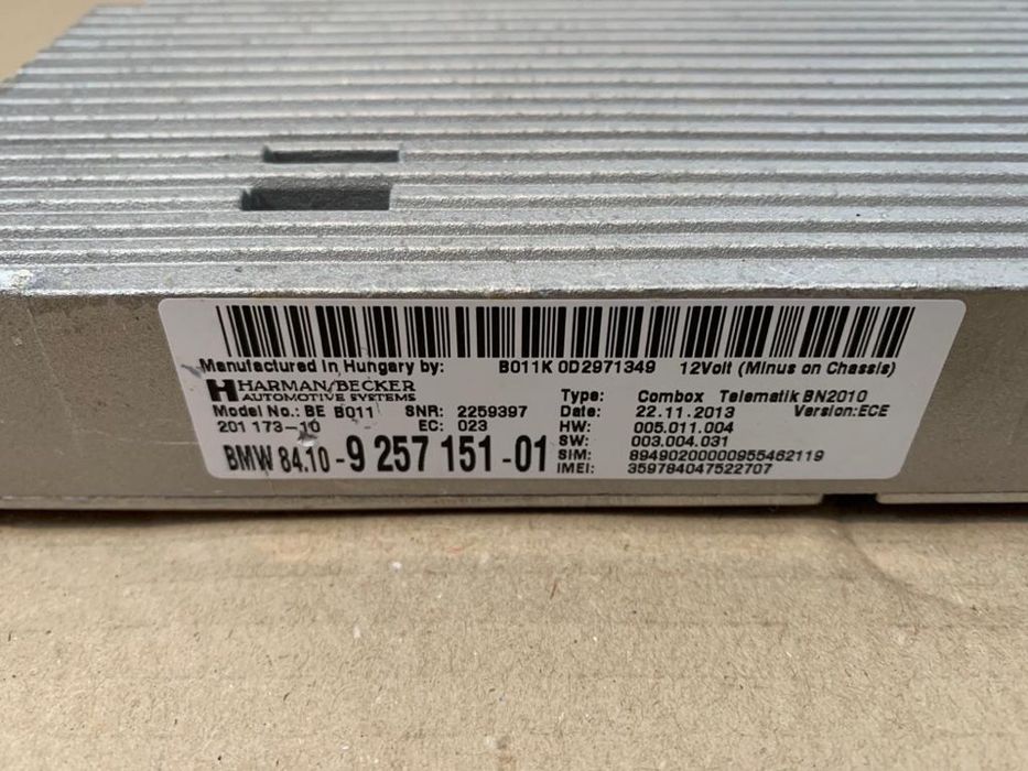 Modul Bluetooth COMBOX BMW Seria 1, 3, 4, 5, X3 / F10, F20, F30, F34