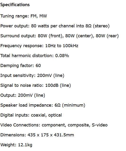 Amplificator / Receiver AV Onkyo TX-SR600E