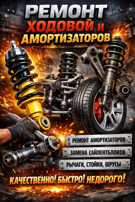 Ремонт ходовой/амортизаторы/рулевой рейки/усиление ходовой части!