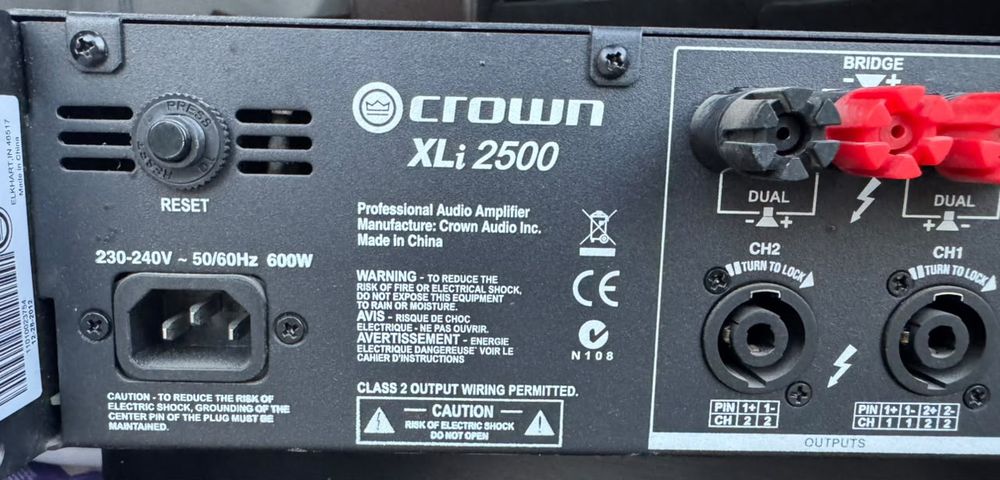 Усилитель Crown XLi 2500