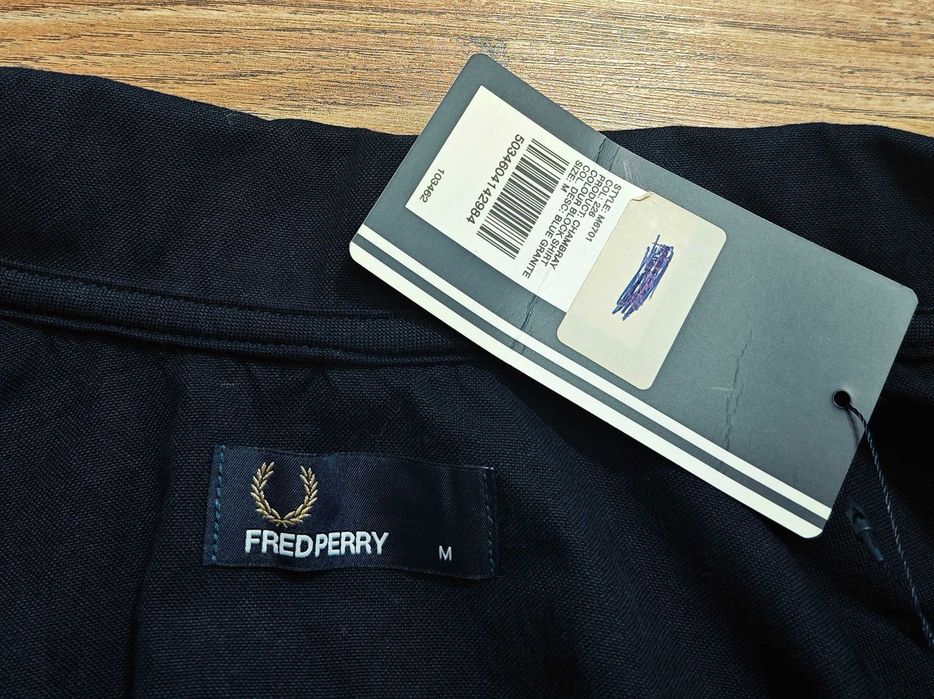 Fred Perry Оригинална мъжка риза размер М  НОВО