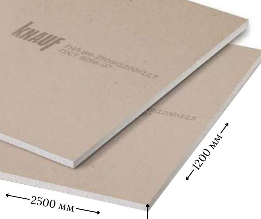 Гипсокартон новый