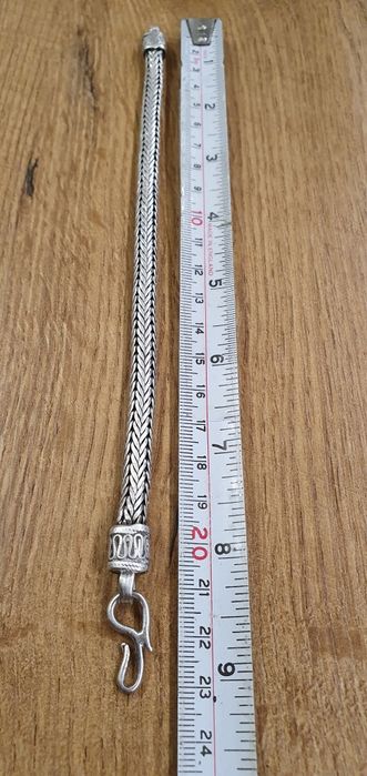 Brățara argint 925 Bali Tulang Naga sau Dragon Bone 39.5 gr