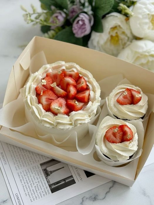 Чайный стол бенто торт капкейки