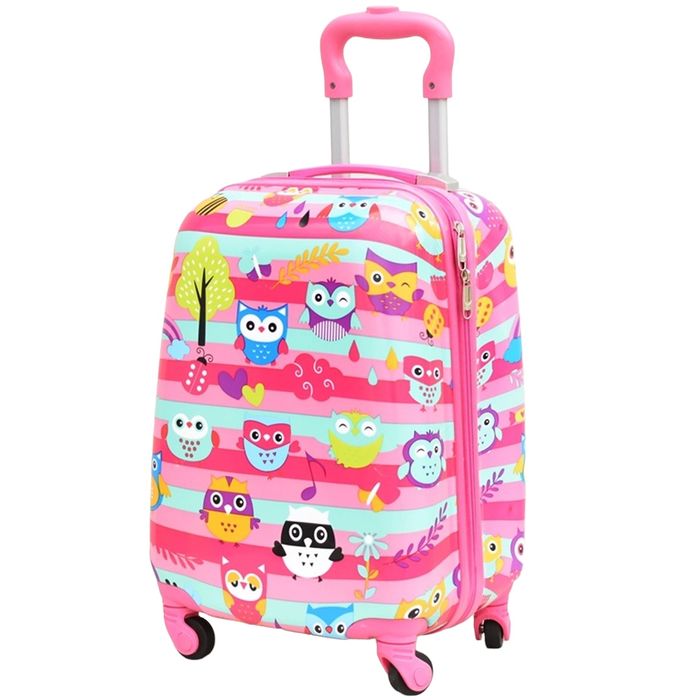 Детски куфар за ръчен багаж 46x30x21 см | Лек ABS, 4 колела 360°