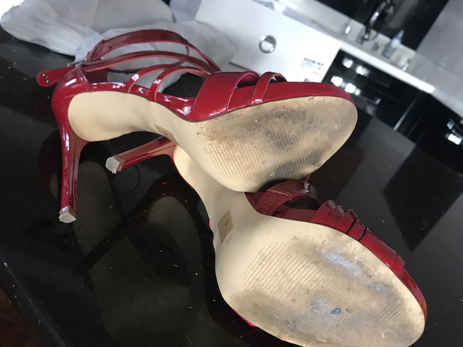 Оригинални сандали на ток Guess, Roberto Botella естествена кожа