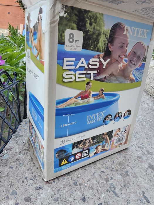Бассейн INTEX easy set, 244x76 cm.