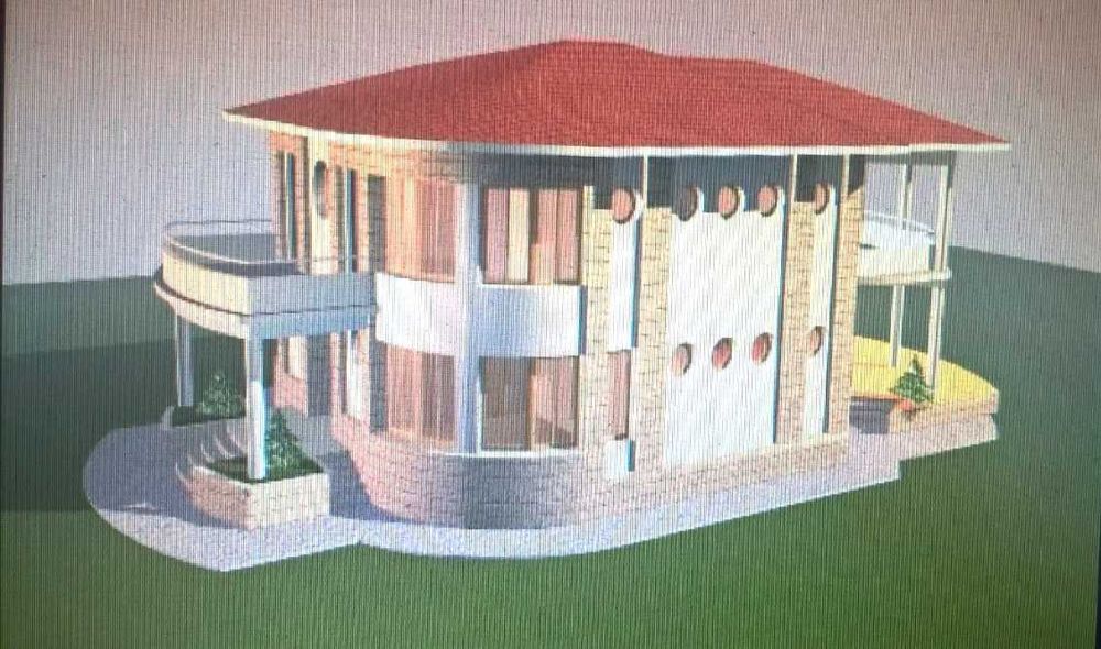 Vand teren cu casa,pe malul lacului