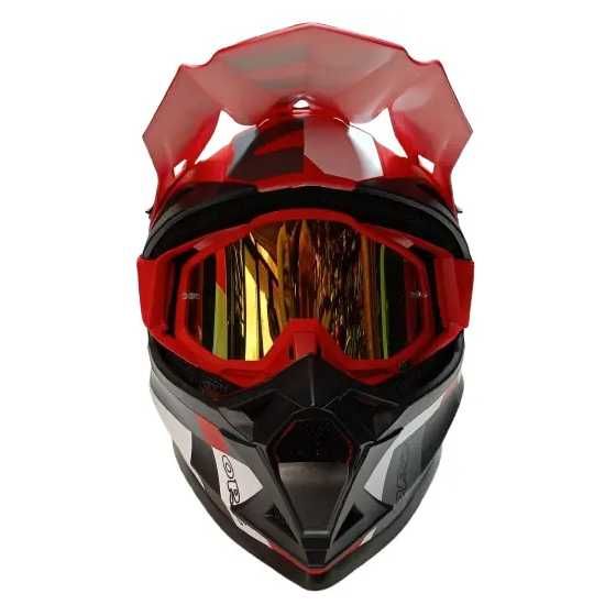 Каска Крос/Атв/Мотор с Очила ORZ комплект 4-ри цвята