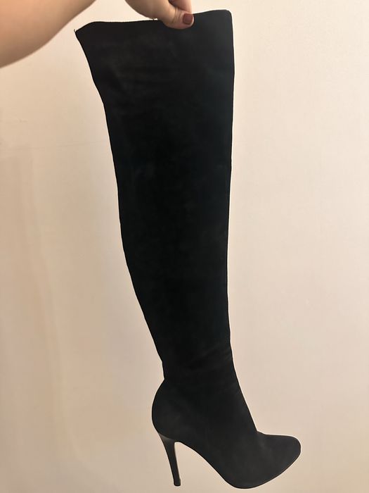 Продам замшевые ботфорты