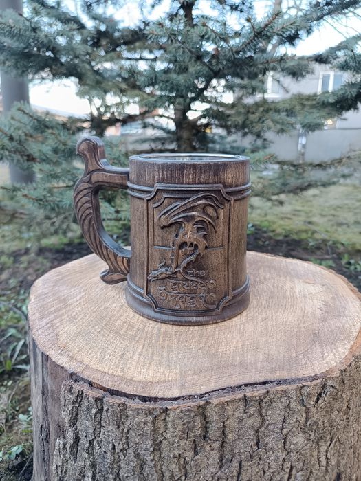 Дървена халба за бира, различным видове