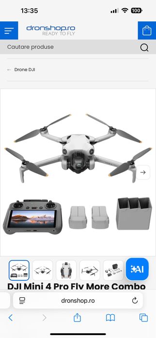 Drona DJI Mini 4 Pro Fly More Combo