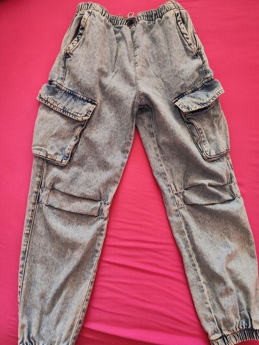 Дънки карго за момиче,ръст 134-140 см