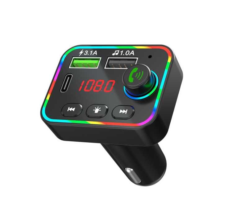 FM Трансмитер Bluetooth за кола Handsfree + 2 USB зарядно 12V - 24V