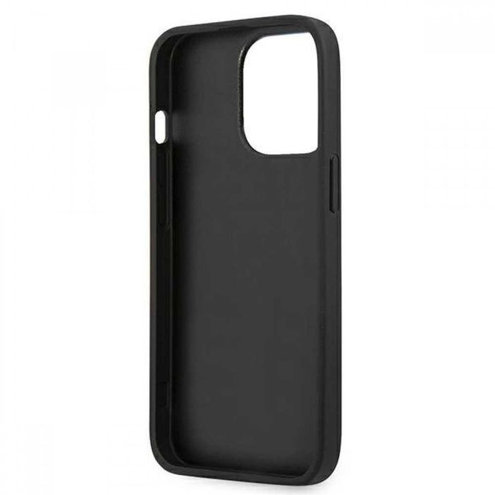 Гръб Karl Lagerfeld Leather Ikonik Karl`s Head Metal за iPhone 13, iPhone 13 Pro, iPhone 13 Pro MAX
