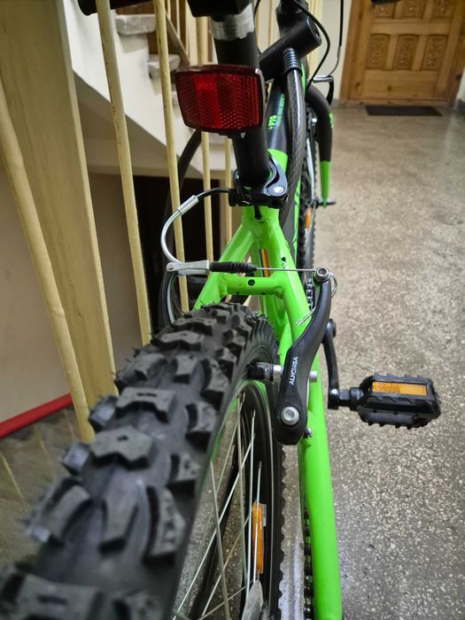 Bicicleta MTB copii Pegas Mini Drumet 20 inch, Negru/Verde