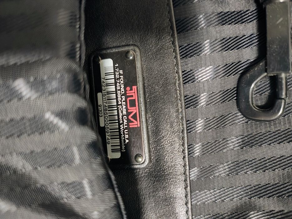 TUMI Geanta de mana, neagra, piele