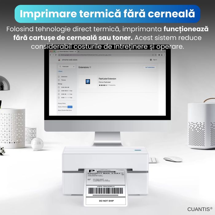 Imprimanta termica pentru etichete diferite dimensiuni,inclusiv A6 pen