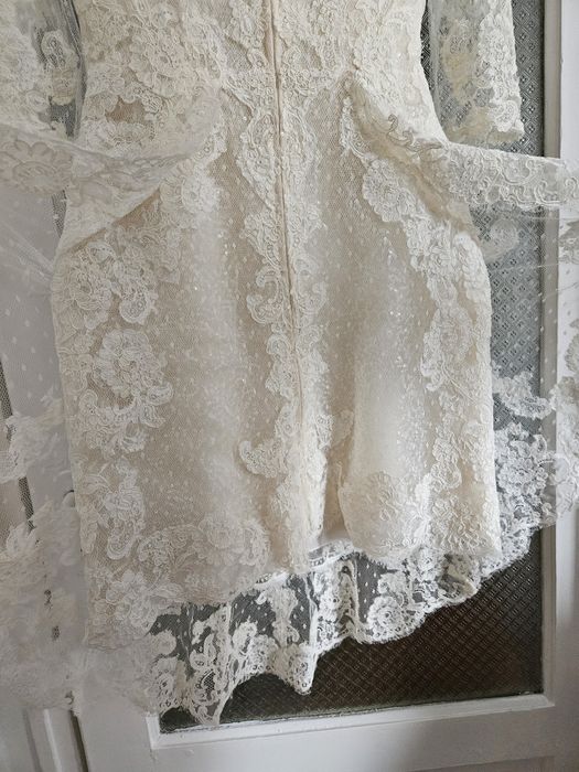 Rochie scurta de mireasa Pronovias + accesorii