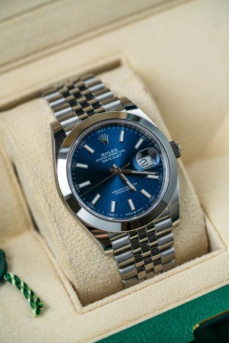 Часовник Datejust 41 mm blue dial