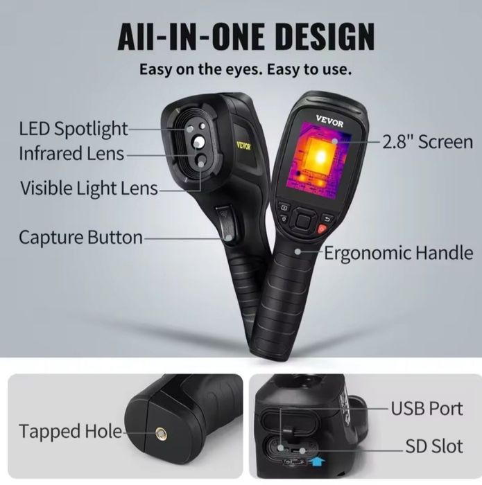 vevor camera termica cu laser noua