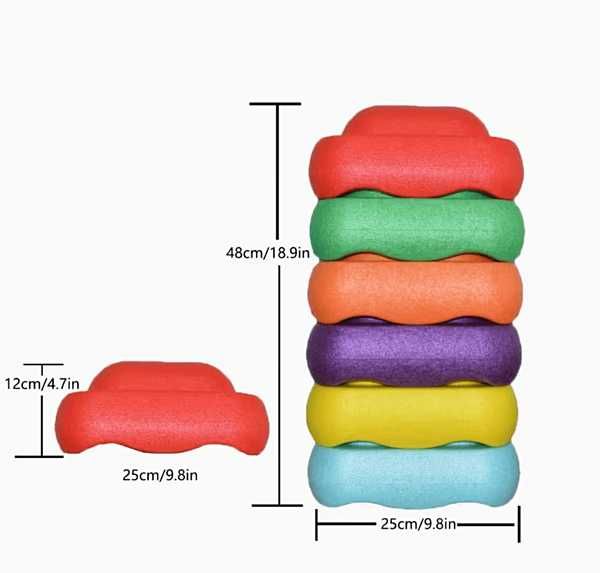 Цветни баланс камъни Stepping Stones - 3 или 6 части