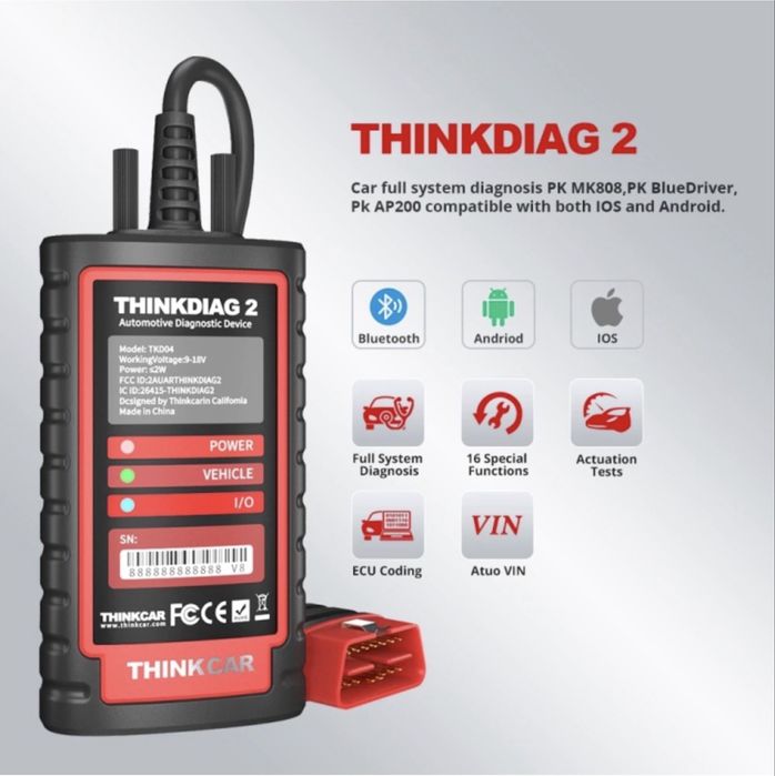 Продаю автосканер THINKCAR
