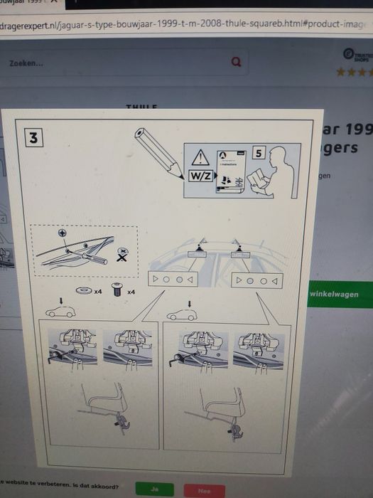 Багажник оригинален Jaguar S-Type  1999 / 2008 Thule