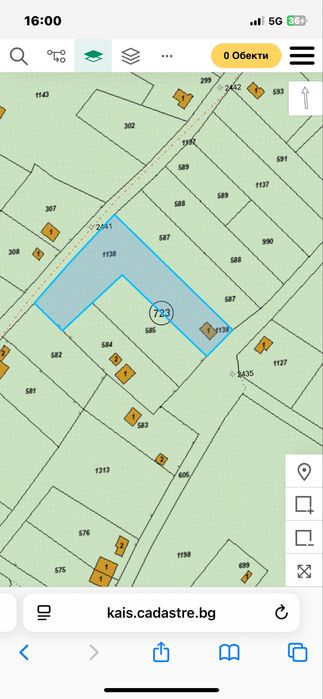 Парцел 1189кв.м с посройка в Плевен,м.Табак.чешма 56722. 723. 1138