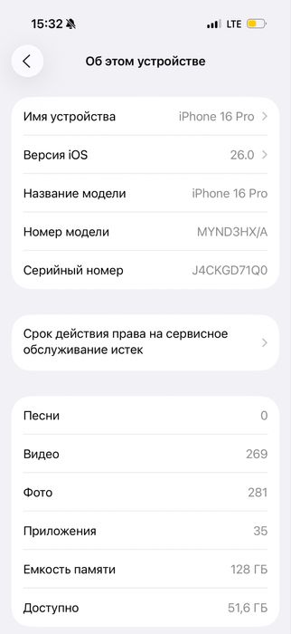 Айфон 16 про шымкент