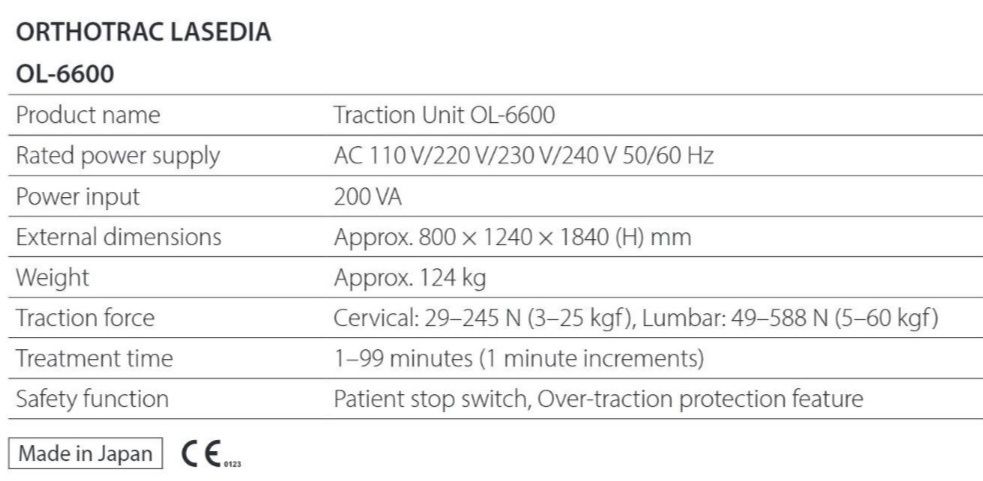 Тракционное кресло OL-6600 из Японии