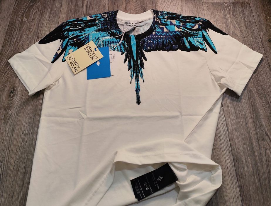 Мъжка тениска фланелка Marcelo Burlon Denim tears 100% памук блуза