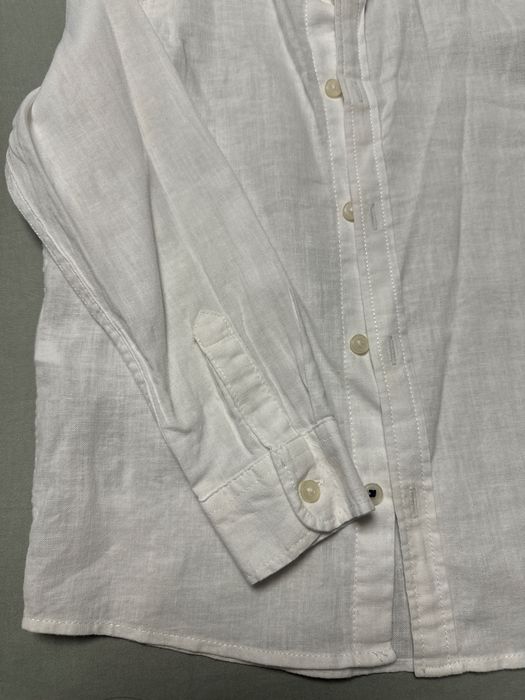 Cămașa albă pentru băieți, guler tunica, 6 ani, Mango