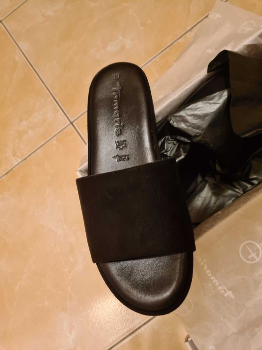 Намалени! Нови Tamaris чехли ест. кожа 39н с кутия